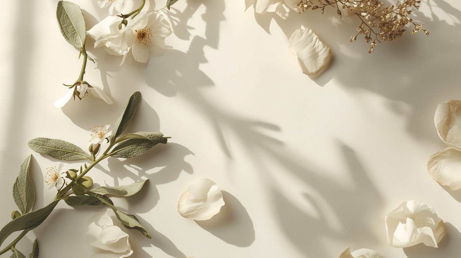 AmoíMé Organics hero banner with luxury floral background – Rooted in Ritual, Designed for Renewal